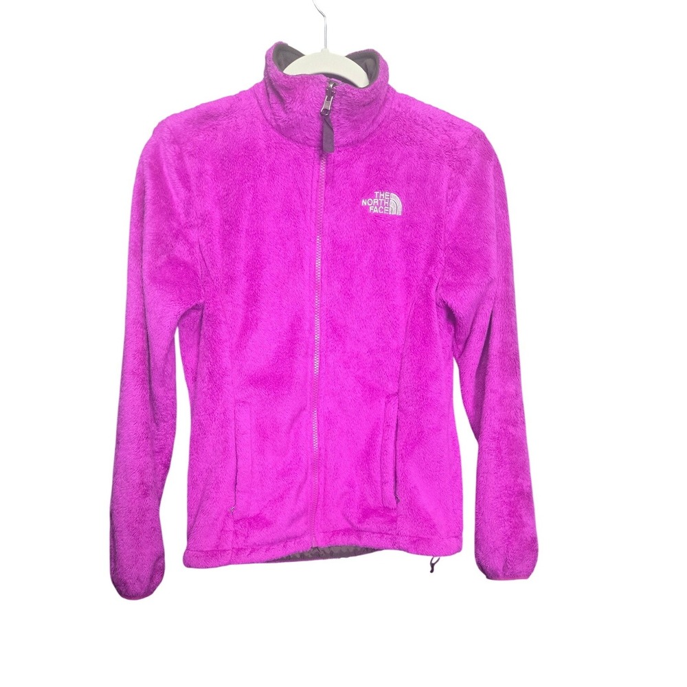 The North Face Osito Fleece Jacket Womens XS Purple Full Zip Mock Neck
